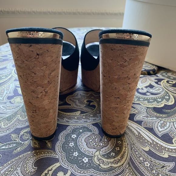 Jimmy Choo suede wedge sandals - Picture 4 of 4